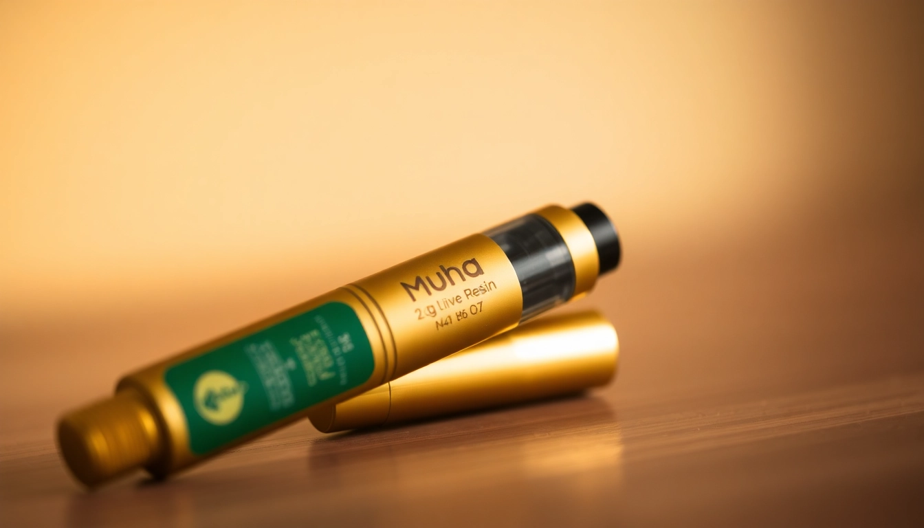 Experience the premium taste of Muha Meds 2g live resin with our sleek disposable vape pen.