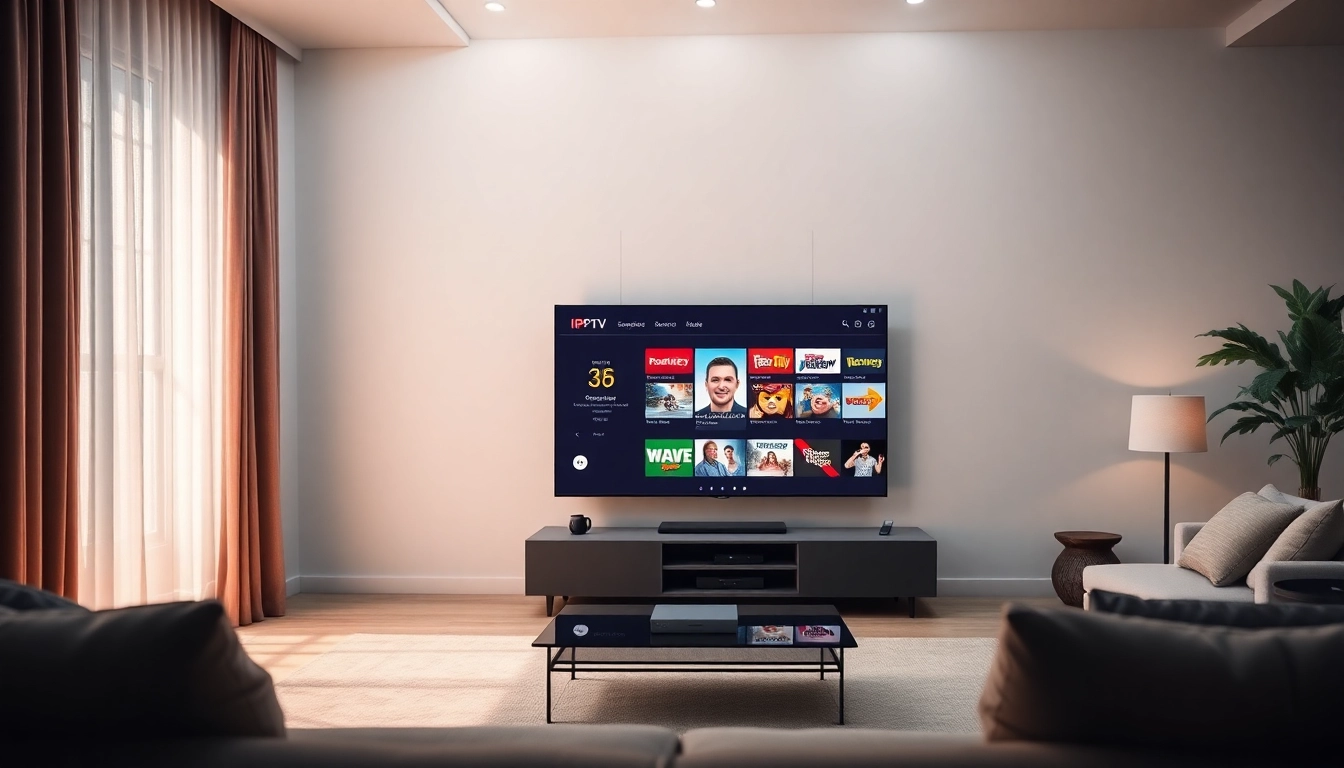 Experience seamless abonnement iptv streaming with a modern entertainment setup and vibrant channel displays.