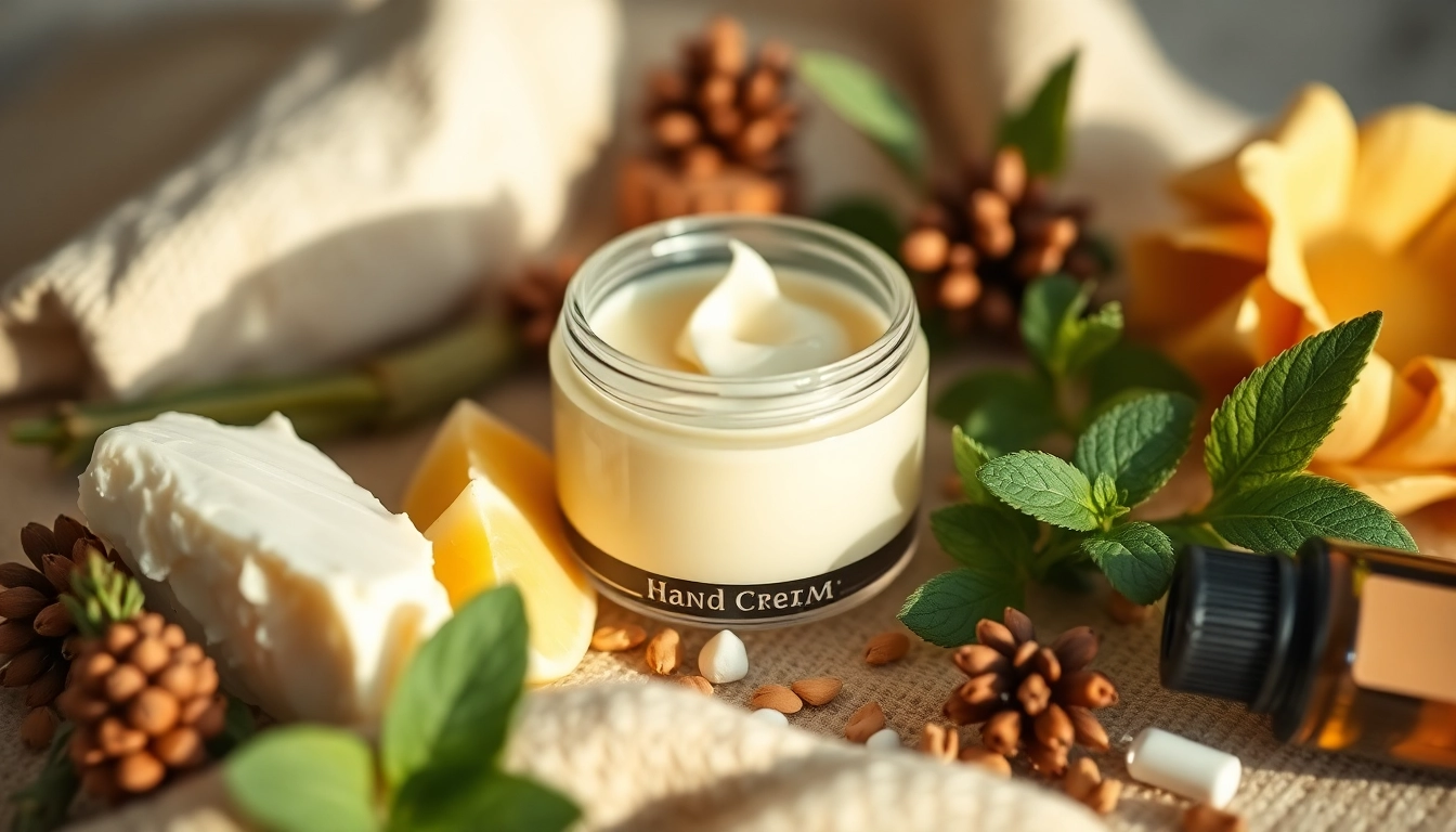 Nourish your skin with premium hand cream Manufacturer showcasing rich ingredients and smooth texture.