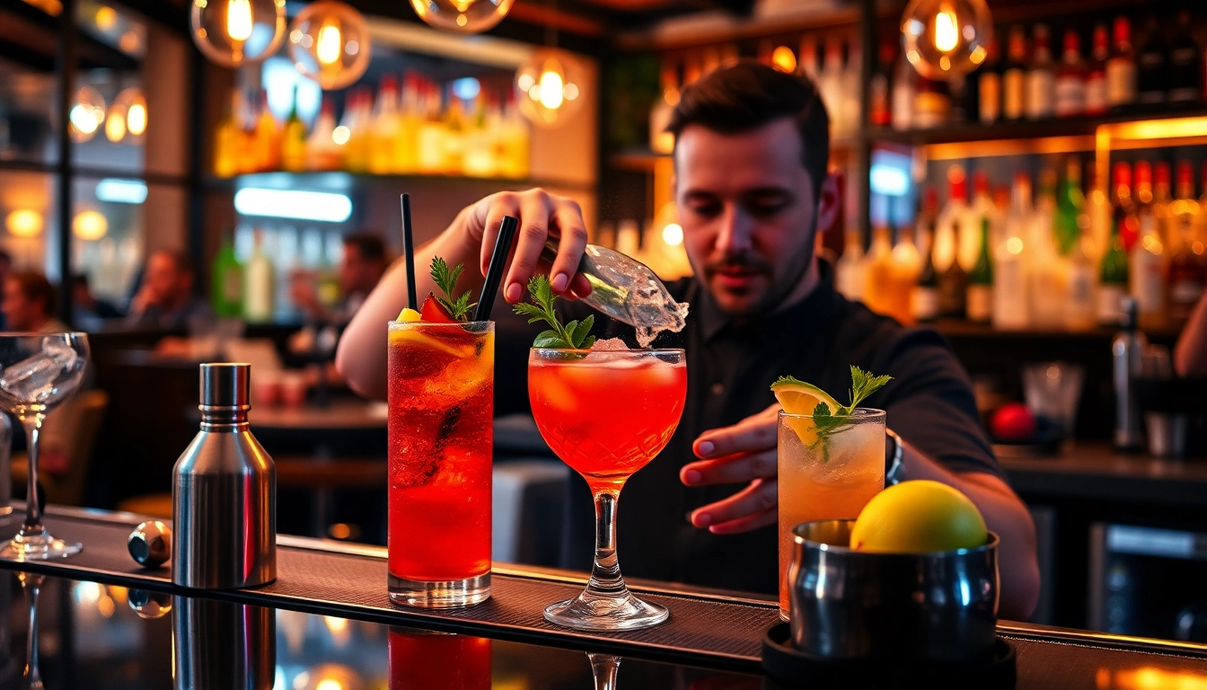 Experience a thrilling cocktail kurs Berlin by mixing colorful drinks with expert guidance.