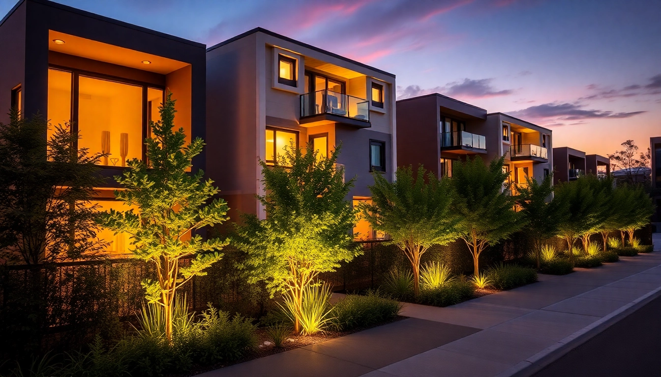 View of the margaret drive residence showcasing modern architecture and beautiful landscaping.