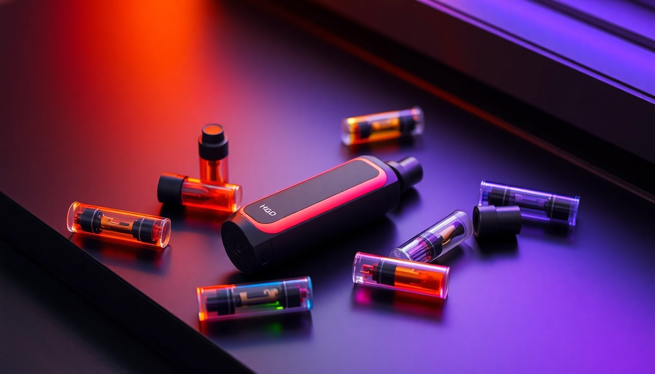 Buy hqd surv kaufen in a stylish display showcasing vibrant vape flavors and sleek design.