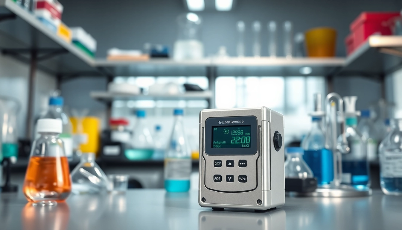 Monitor and analyze with a Hydrogen Bromide detector in a clean laboratory environment.