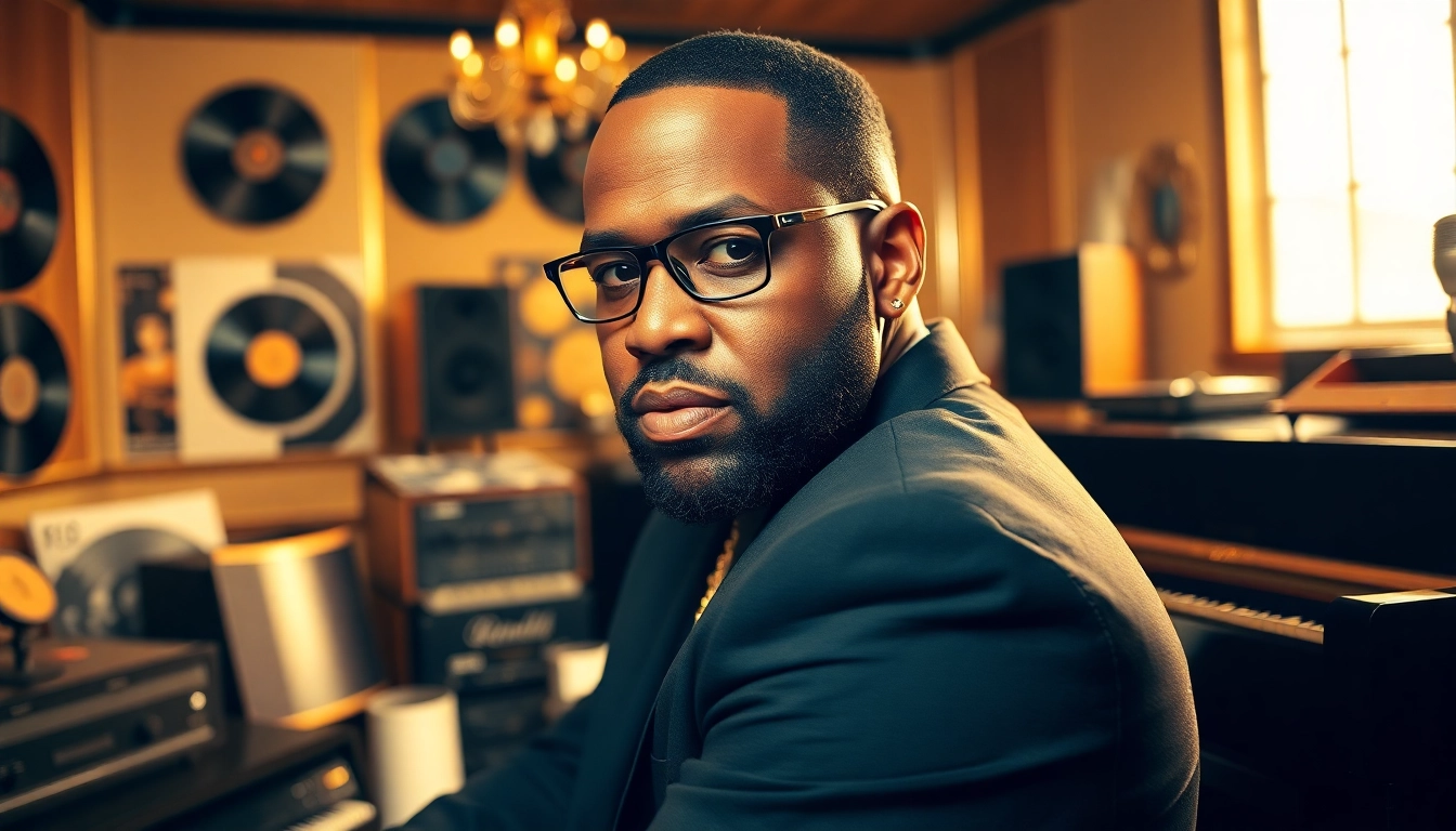 R. Kelly performing with instruments, embodying the essence of 12play's soulful music.