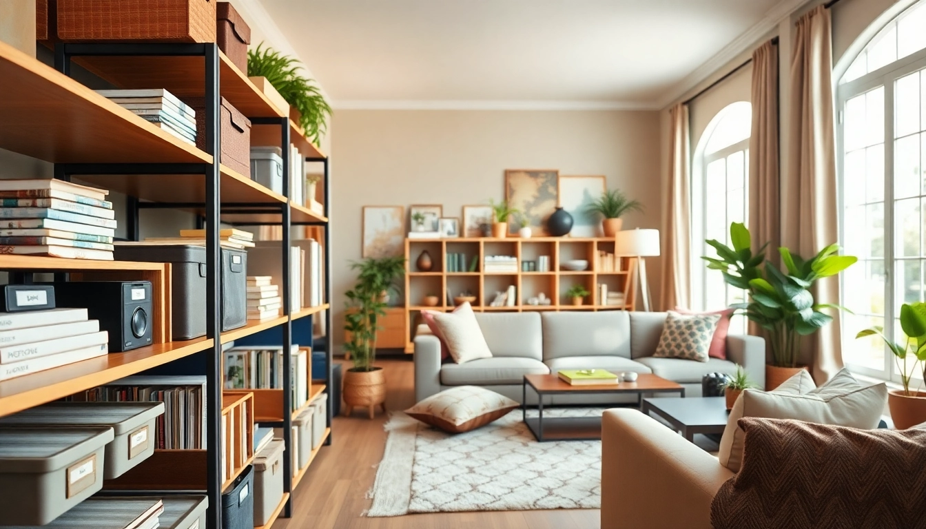 House organizer Johns Creek efficiently arranging stylish, organized shelves.