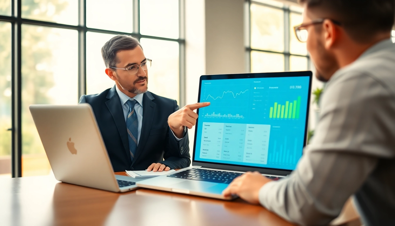 Explore effective business financing solutions with a professional advisor in an office.