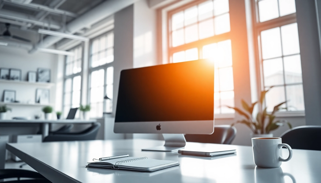 Engage with 美洽官网 in a stylish modern workspace that reflects creativity and productivity.