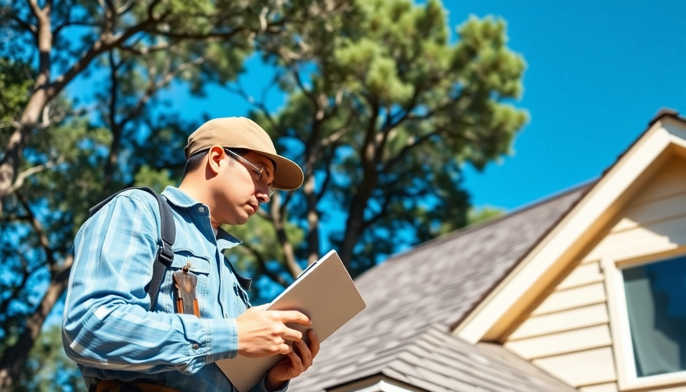Conducting a roof inspection Austin with a focus on shingles and flashing for comprehensive evaluation.
