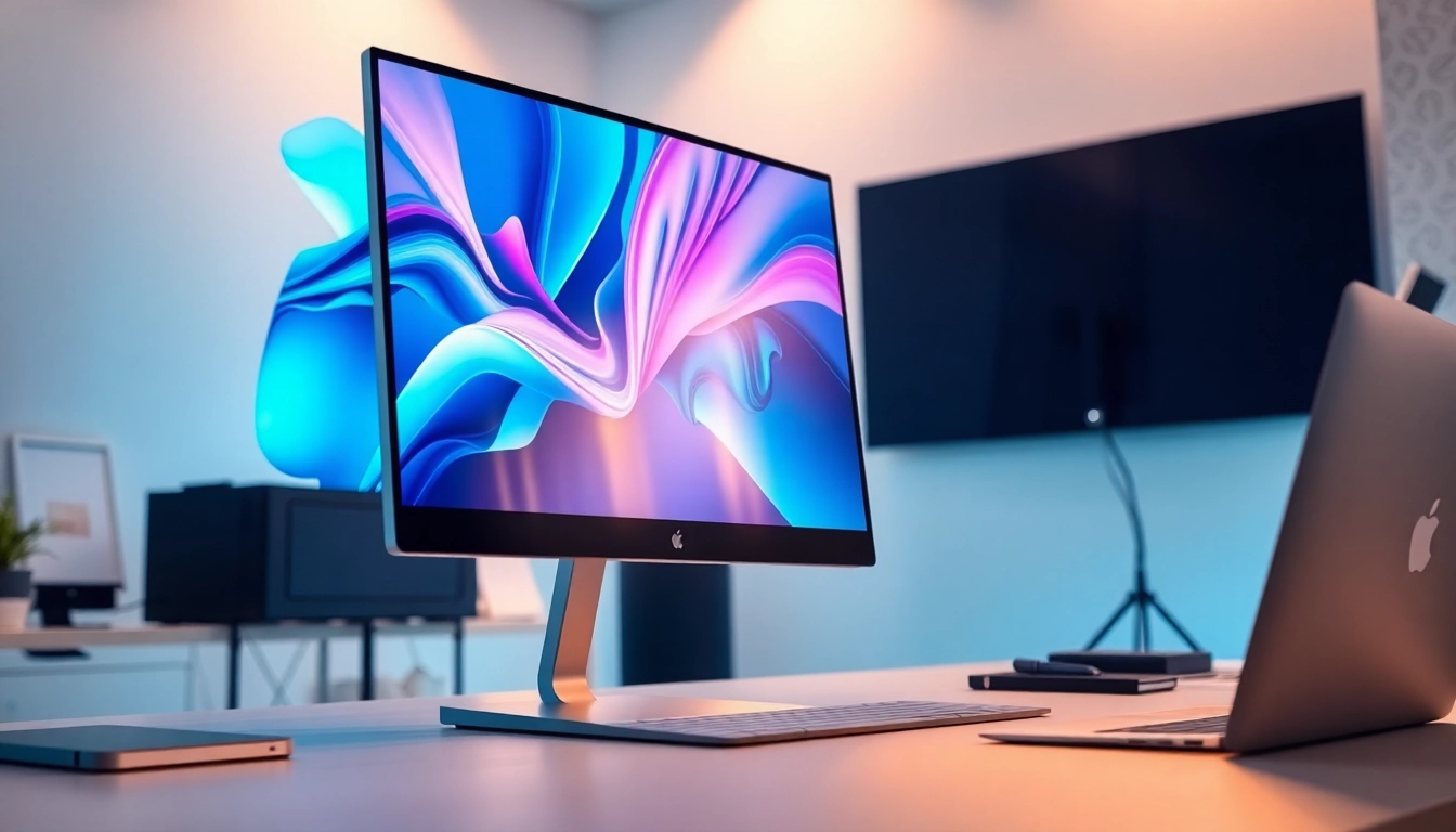Buy Apple Pro Display XDR in a modern workspace with sleek design highlights.