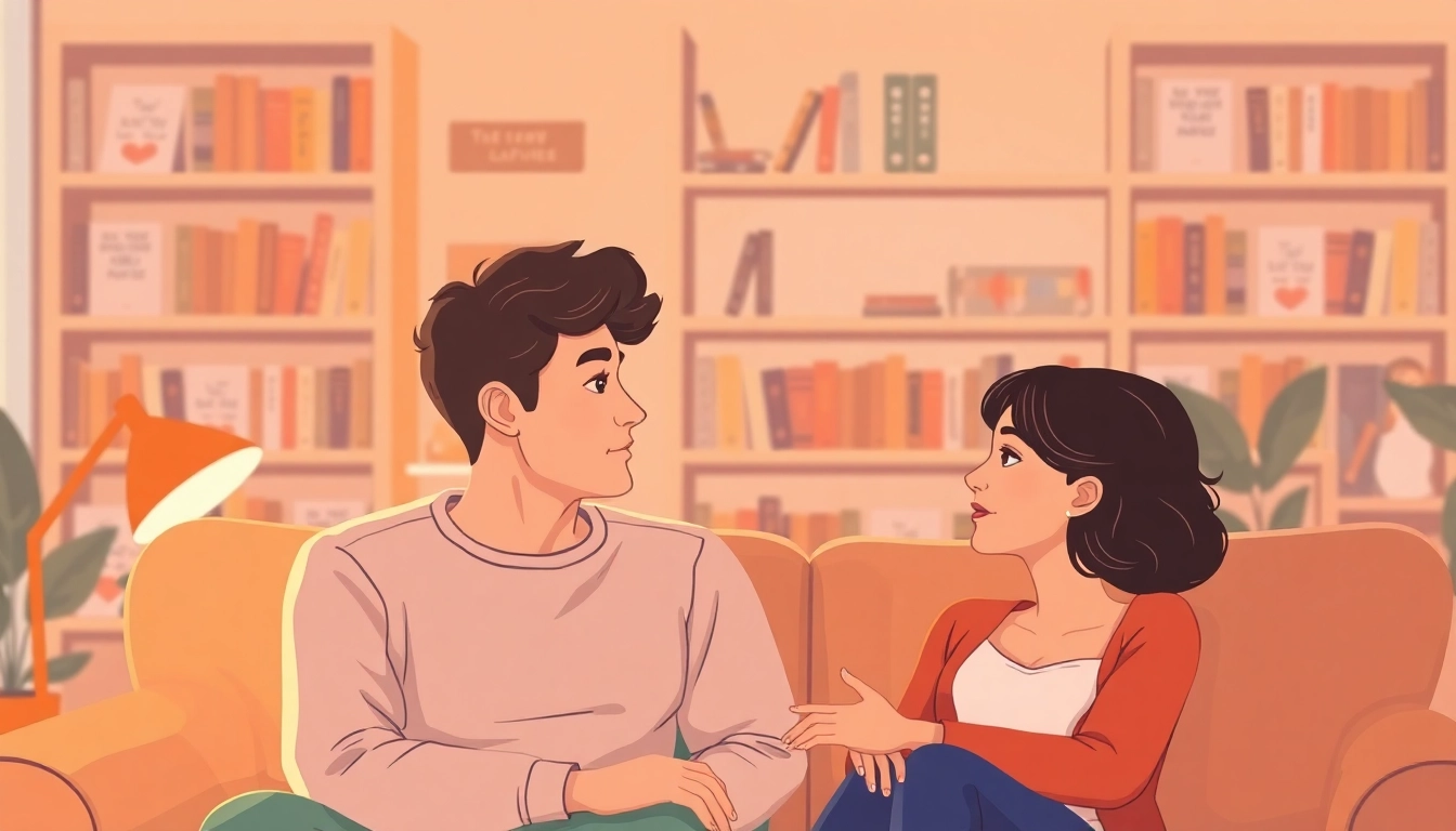 Couple communicating in a relationship, showing understanding and emotional connection.