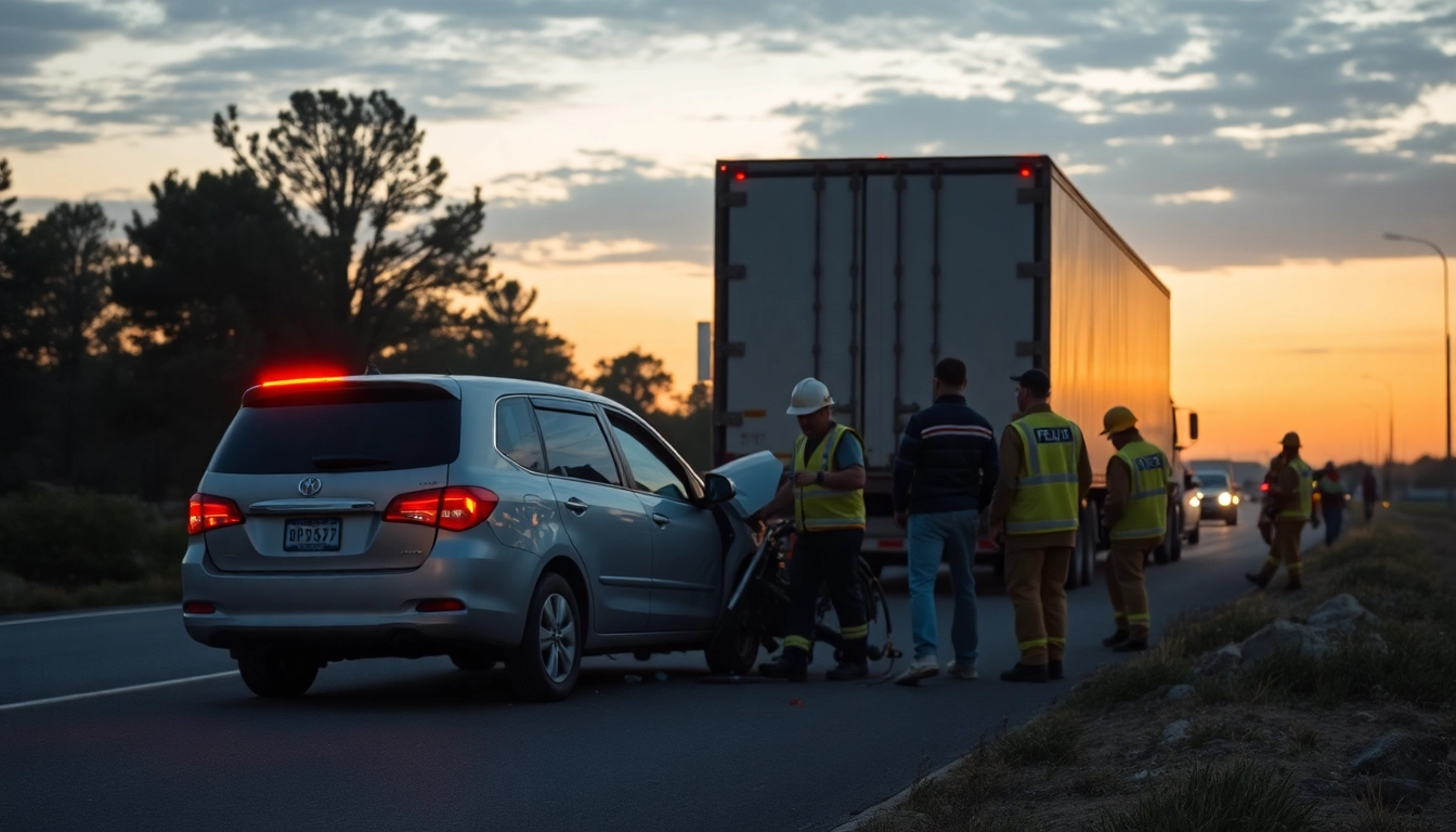 Düzce haber son dakika: Emergency responders at the crash site of a pat pat and truck accident.