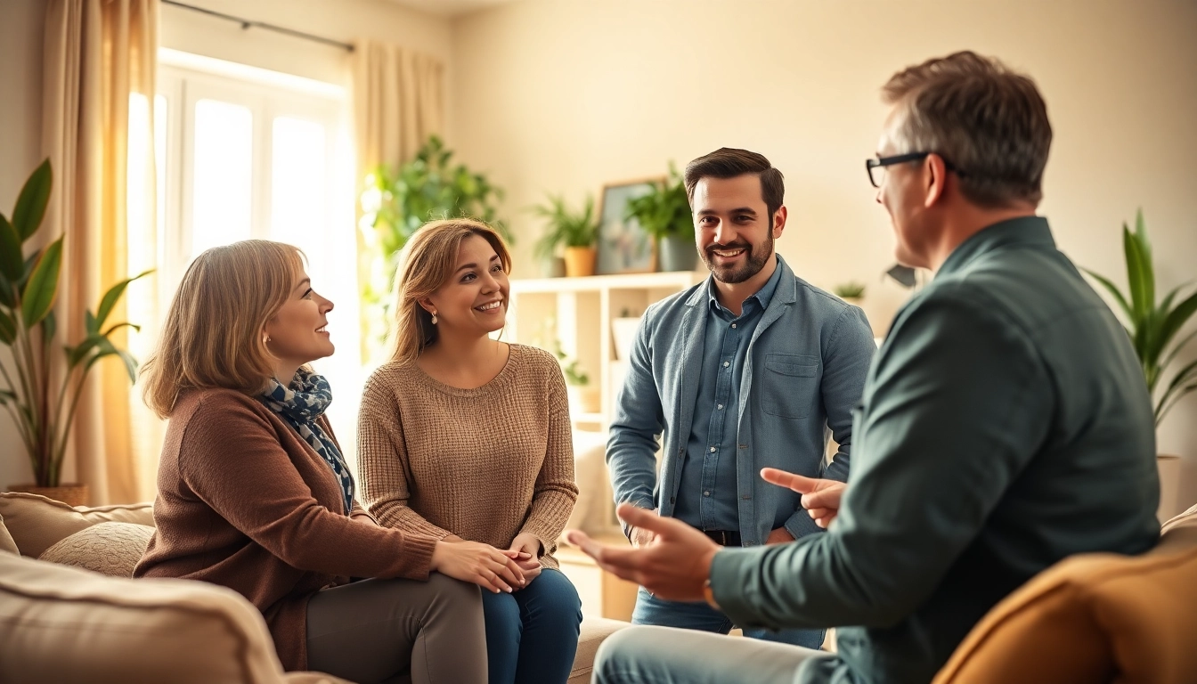 Sell my house fast okc consultation between a real estate agent and homeowners.