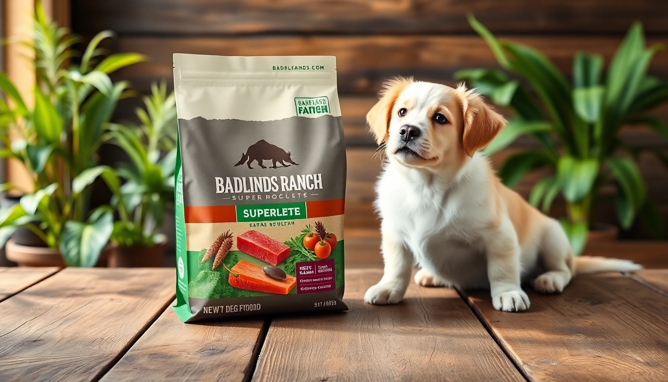 Showcasing badlands ranch superfood complete with premium ingredients in a vibrant setting.