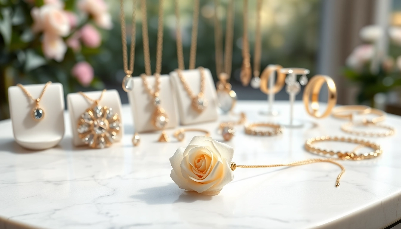 Admire women jewelry displayed beautifully, highlighting elegant bracelets and necklaces.