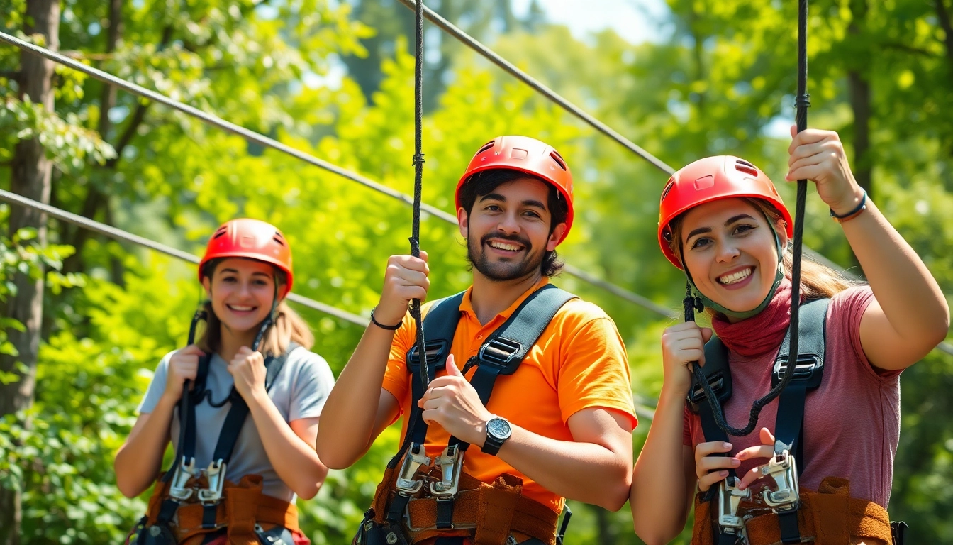 Experience thrills with ZIP WIRE KITS in a vibrant forest adventure.