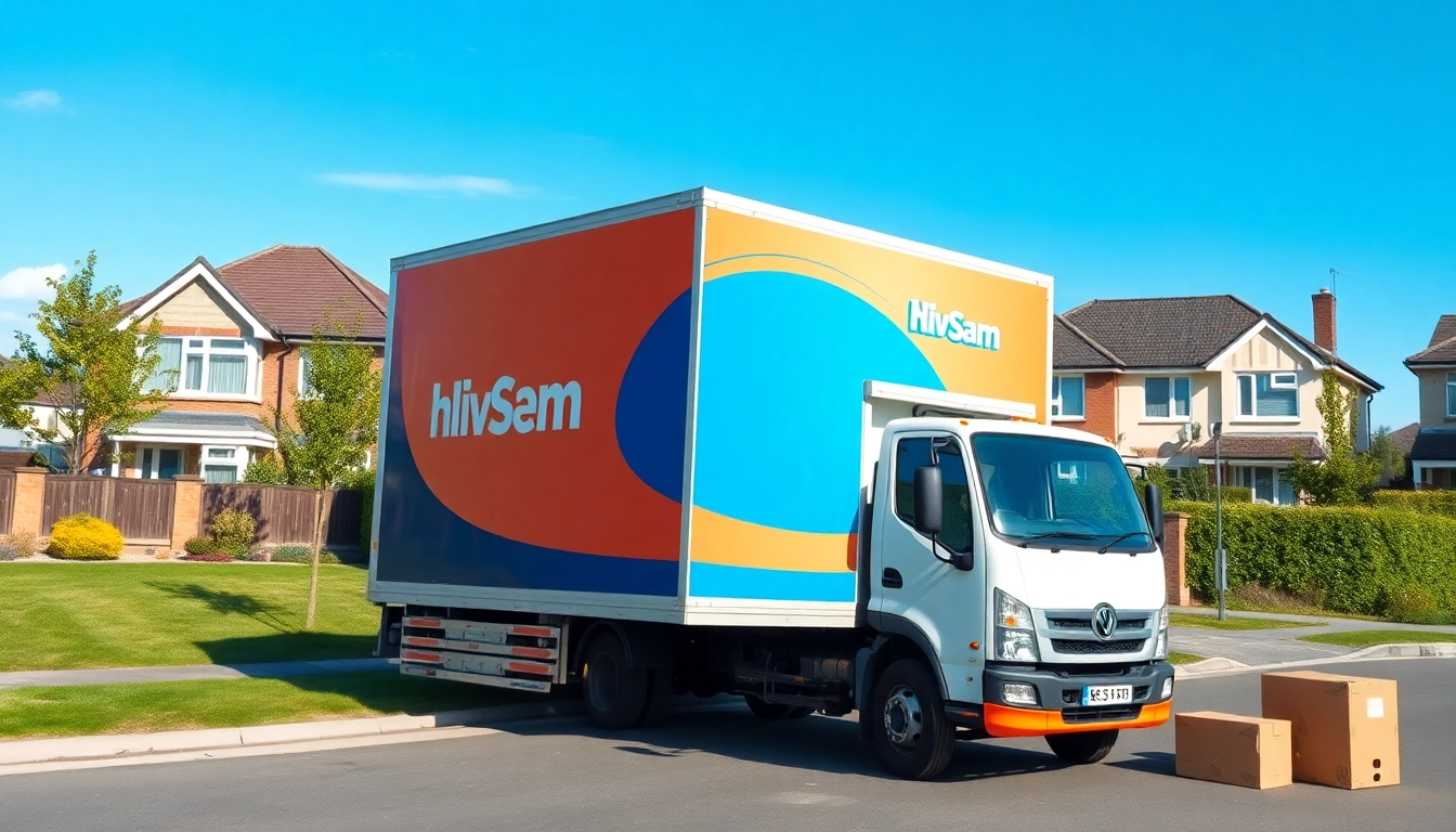 Efficient moving companies in East London featuring a professional moving truck and residential setting.