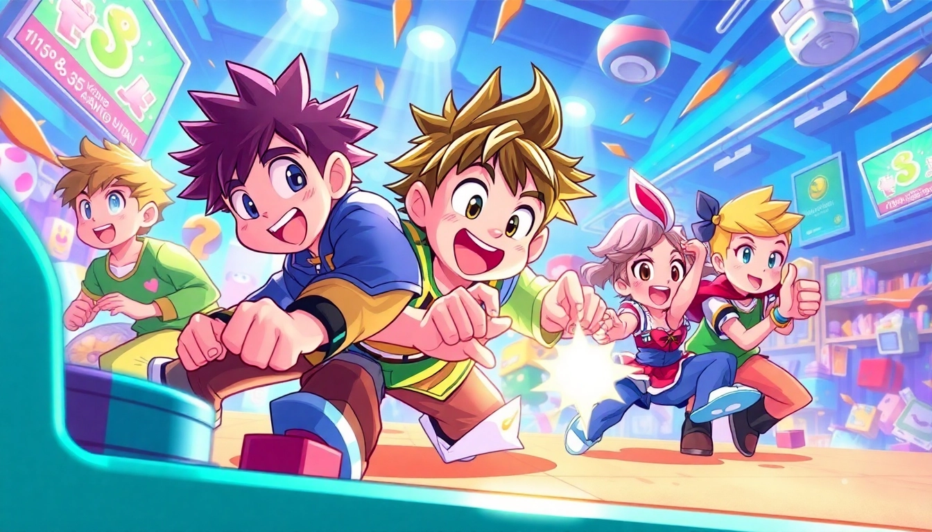 Experience an exciting moment from the dede game with characters in action, showcasing vibrant colors and dynamic movement.
