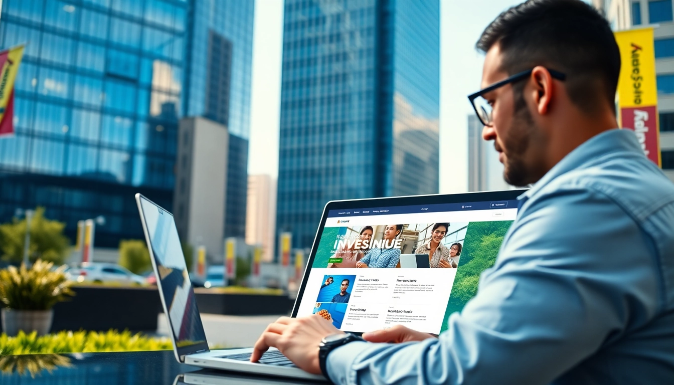 Showcasing website design kansas city through a designer working on a mockup in an urban Kansas City environment.