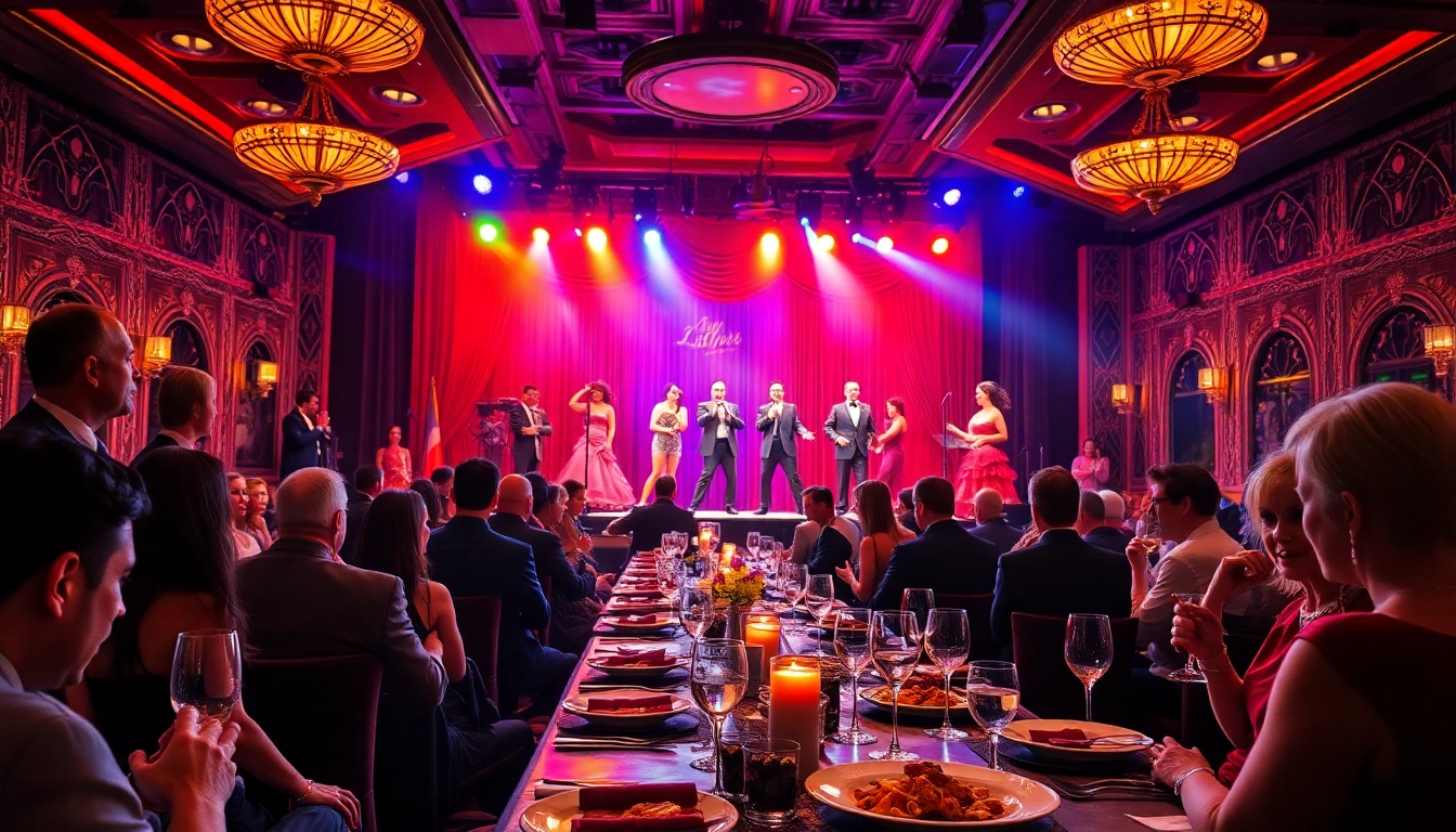 Enjoy a captivating dinner theater las vegas experience with live performances and gourmet dining.