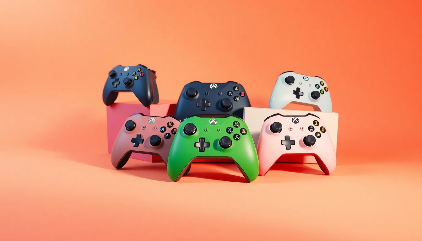 Custom xbox skins collection displayed vividly, showcasing vibrant designs for Xbox consoles.