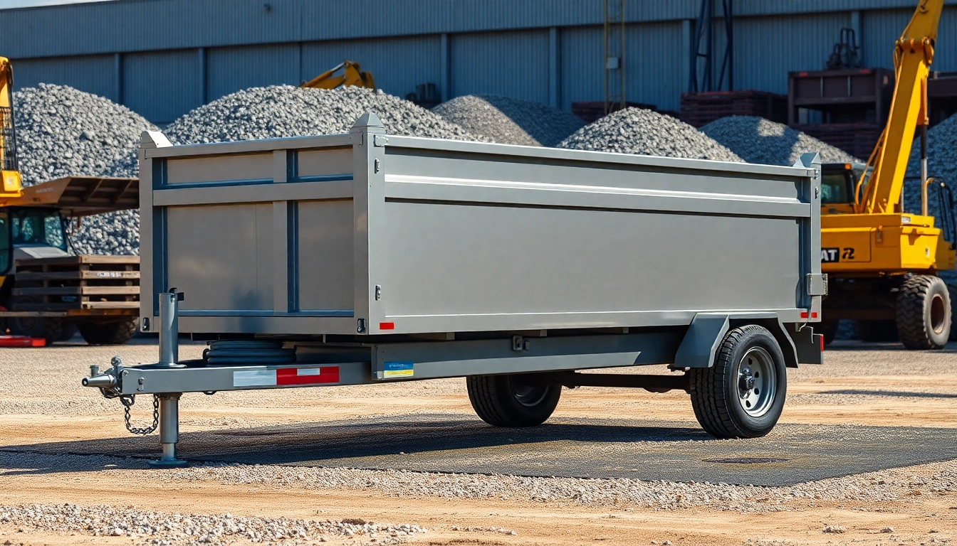 Browse a high-quality dump trailer for sale near me, ideal for construction needs with robust features.