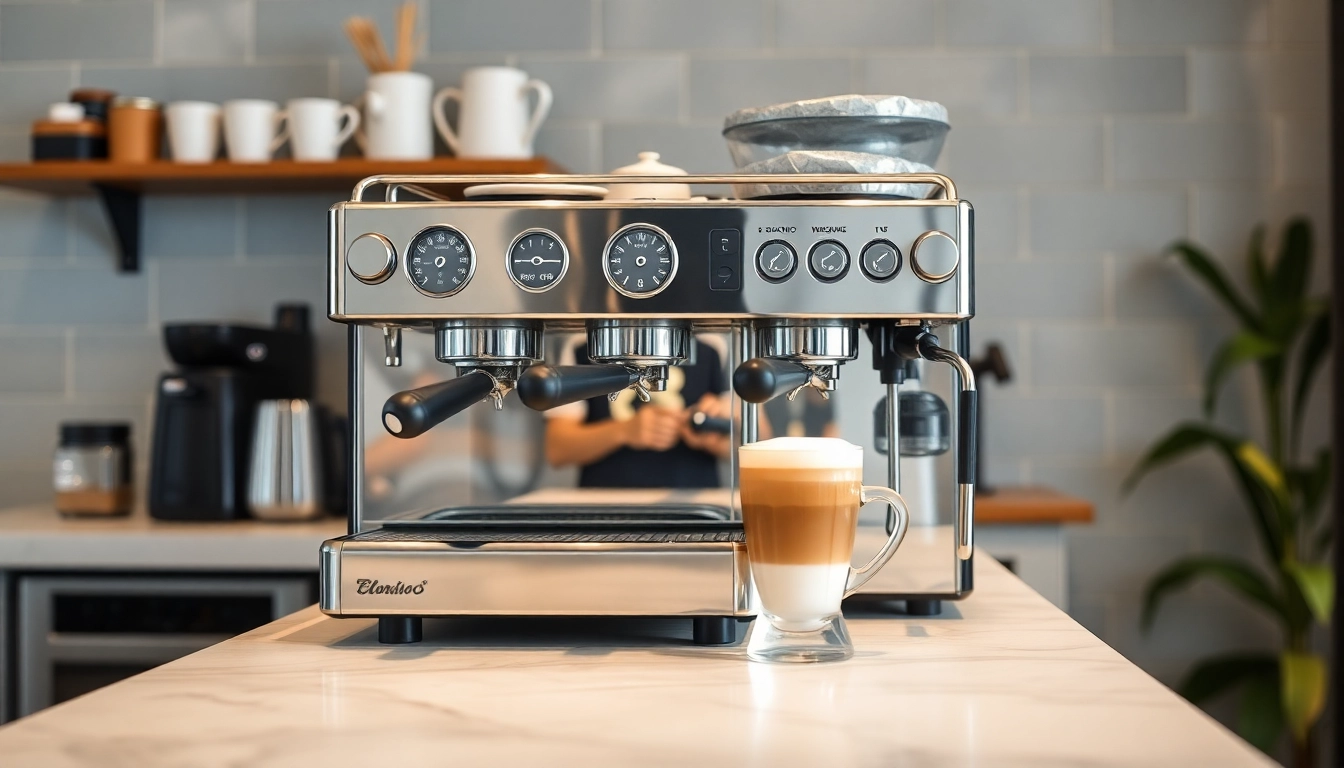 Cimbali servisi hizmeti sunan teknisyenlerin espresso makinesi bakımını gerçekleştirdiği bir görüntü.