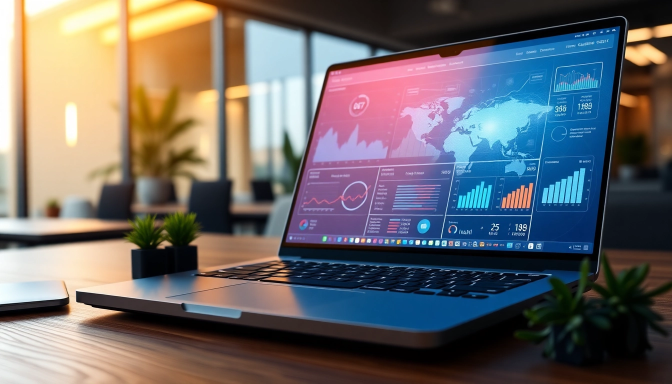 Enhance your workflow with dawn digital interface in a modern workspace.